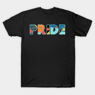 PRIDE Art Text T-Shirt